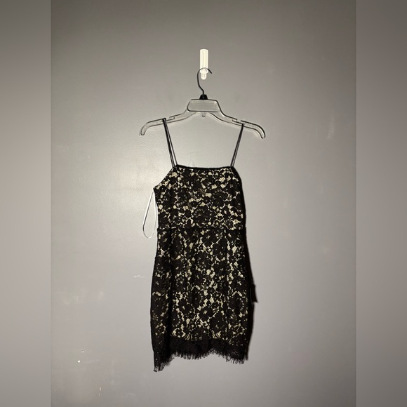 Lulus Keep It Social Black Lace Bodycon Mini Dress Size Medium - Picture 2 of 7